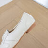 Casual Chic Perforated Sheepskin Leather Womens Flat Mary Janes