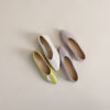 Modern Minimalist Soft Sheepskin Womens Pointed Toe Slip On Flats