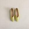 Modern Minimalist Soft Sheepskin Womens Pointed Toe Slip On Flats