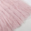 Casual Chic Breathable Asymmetric Layered Tulle Womens Midi Skirt