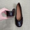 Modern Minimalist Soft Sheepskin Hidden Wedge Womens Square Toe Pumps