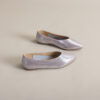 Modern Minimalist Soft Sheepskin Womens Pointed Toe Slip On Flats