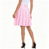 Casual Chic Stretch Novelty Print Womens High Waist A Line Midi Skirt
