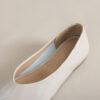 Modern Minimalist Soft Sheepskin Womens Pointed Toe Slip On Flats