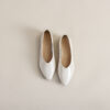 Modern Minimalist Soft Sheepskin Womens Pointed Toe Slip On Flats
