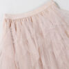Casual Chic Breathable Asymmetric Layered Tulle Womens Midi Skirt