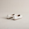 Modern Minimalist Soft Sheepskin Womens Pointed Toe Slip On Flats