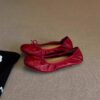 Casual Chic Soft Washed Leather Womens Bow Square Toe Ballet Flats