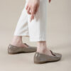 Casual Chic Foldable Sheepskin Womens Pointed Toe Slip On Flats