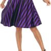 Casual Chic Stretch Novelty Print Womens High Waist A Line Midi Skirt