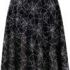 Casual Chic Stretch Novelty Print Womens High Waist A Line Midi Skirt