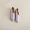Casual Chic Foldable Sheepskin Womens Pointed Toe Slip On Flats
