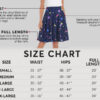 Casual Chic Stretch Novelty Print Womens High Waist A Line Midi Skirt
