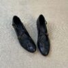 French Riviera Soft Sheepskin Criss Cross Round Toe Ladies Mary Janes