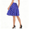 Casual Chic Stretch Novelty Print Womens High Waist A Line Midi Skirt