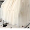 Casual Chic Breathable Bow Embellished Tulle Womens A Line Midi Skirt