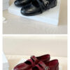 French Riviera Breathable Buckle Strap Womens Mary Jane Flat Shoes