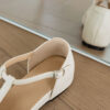 French Riviera Sheepskin Caged Womens Square Toe Fisherman Sandals