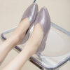 Modern Minimalist Soft Sheepskin Womens Pointed Toe Slip On Flats