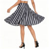 Casual Chic Stretch Novelty Print Womens High Waist A Line Midi Skirt