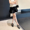 French Riviera Breathable Buckle Strap Womens Mary Jane Flat Shoes